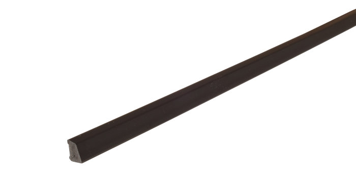 Feielist plast svart – 10 x 16 x 3000 mm